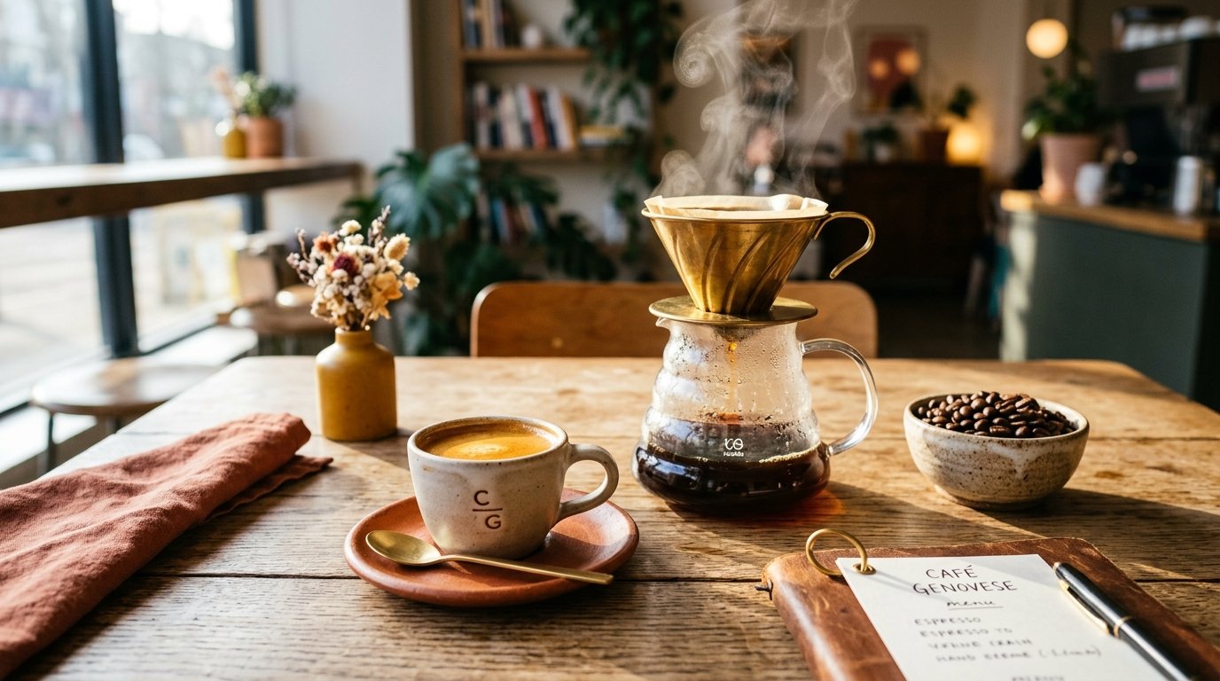 Specialty coffee brewing scene